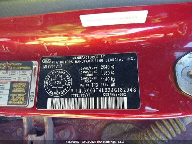 5XXGT4L32JG182948 KIA OPTIMA LX/S
