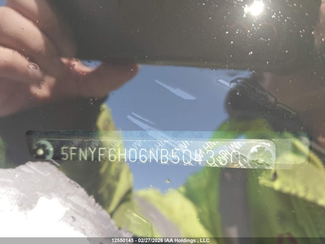 12550145 :رقم المزاد ، 5FNYF6H06NB504330 vin ، 2022 Honda Pilot مزاد بيع