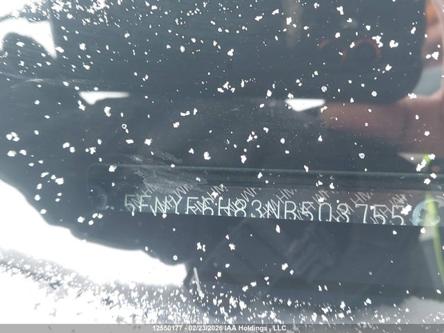 Aukcja sprzedaży 2022 Honda Pilot Trailsport, vin: 5FNYF6H83NB503755, numer aukcji: 12550177