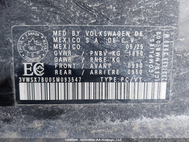 Volkswagen Jetta Comfortline 2025 3VWSX7BU0SM093547 Image 17