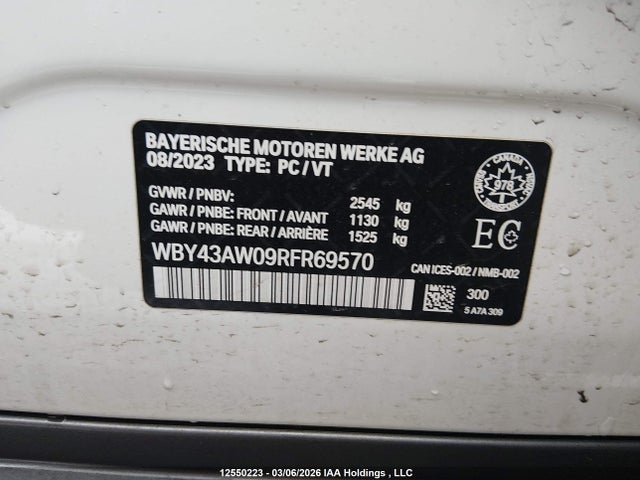 WBY43AW09RFR69570 BMW I4 Edrive35