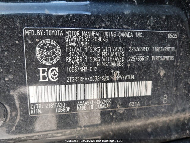 Toyota Rav4 Xle 2025 2T3R1RFVXSC534926 Image 9