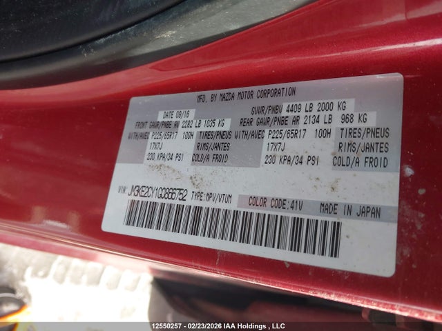 JM3KE2CY1G0866752 Mazda Cx-5 Gs