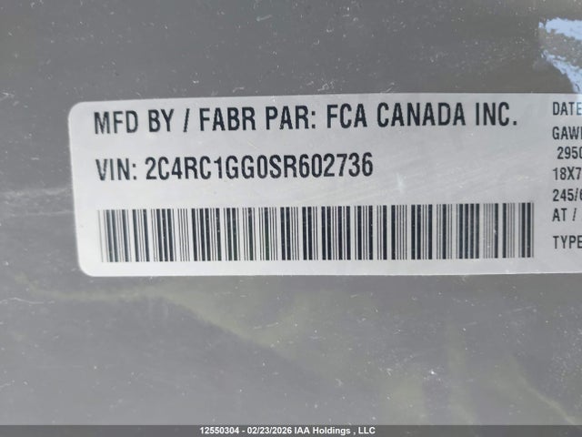 Chrysler Pacifica Limited 2025 2C4RC1GG0SR602736 Image 19