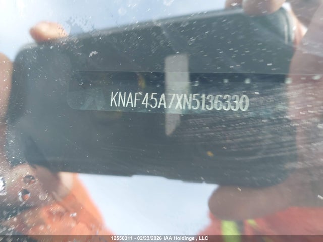 12550311 :رقم المزاد ، KNAF45A7XN5136330 vin ، 2022 Kia Forte5 Gt/gt Limited مزاد بيع