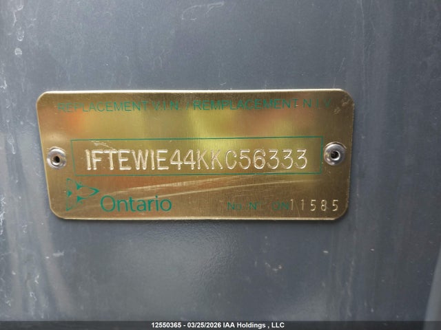Aukcja sprzedaży 2019 Ford F150 Supercrew, vin: 1FTEW1E44KKC56333, numer aukcji: 12550365