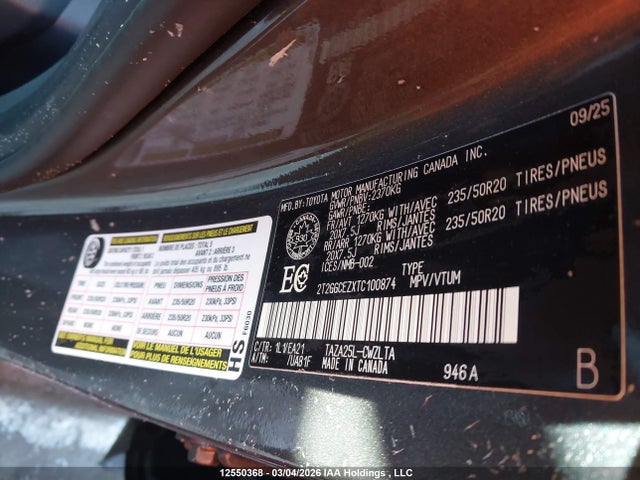 2T2GGCEZXTC100874 Lexus Nx Nx 350