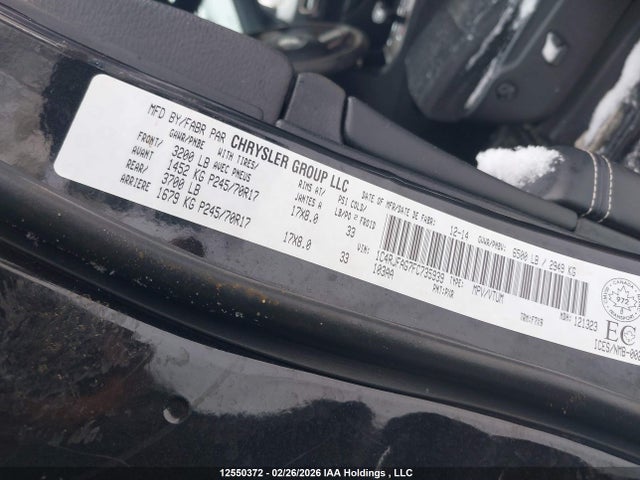 Продажа на аукционе авто 2015 Jeep Grand Cherokee, vin: 1C4RJFAG7FC735939, номер лота: 12550372