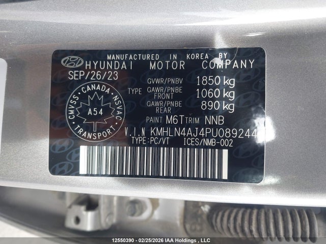 KMHLN4AJ4PU089244 Hyundai Elantra Limited