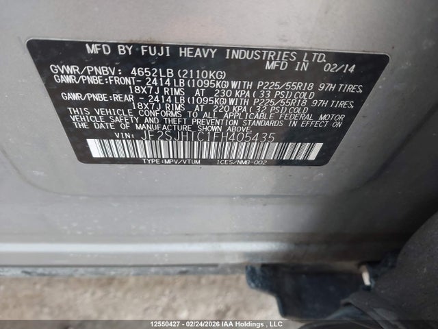 Subaru Forester 2.0xt Limited Package 2015 JF2SJHTC1FH405435 Image 9