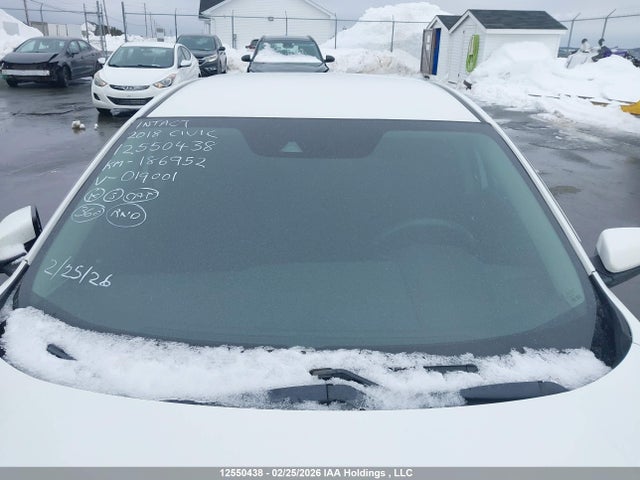 12550438 :رقم المزاد ، 2HGFC2F68JH019001 vin ، 2018 Honda Civic Se مزاد بيع