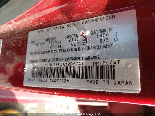 Auction sale of the 2010 Mazda 3 I, vin: JM1BL1SF3A1206741, lot number: 12550525