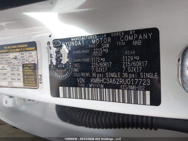 KM8HC3A62RU017723 Hyundai Kona
