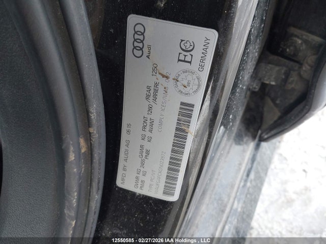 Aukcja sprzedaży 2016 Audi A6 3.0t Progressiv, vin: WAUFGAFCXGN023972, numer aukcji: 12550585