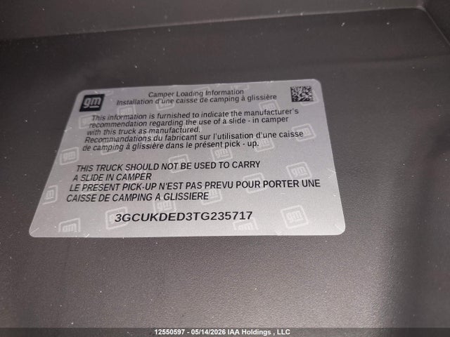3GCUKDED3TG235717 Chevrolet Silverado K1500 Lt