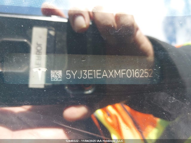 5YJ3E1EAXMF016252 Tesla Model 3 Standard Range/standard Range Plus