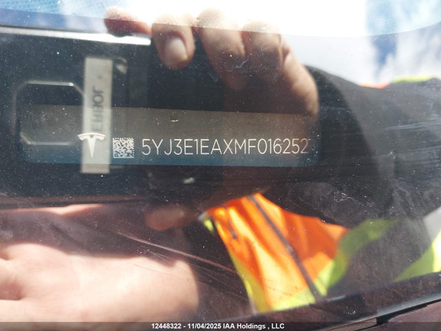 5YJ3E1EAXMF016252 Tesla Model 3 Standard Range/standard Range Plus