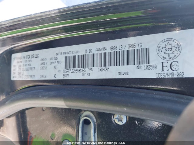 1C6RR7LG2HS591325 RAM 1500 Slt