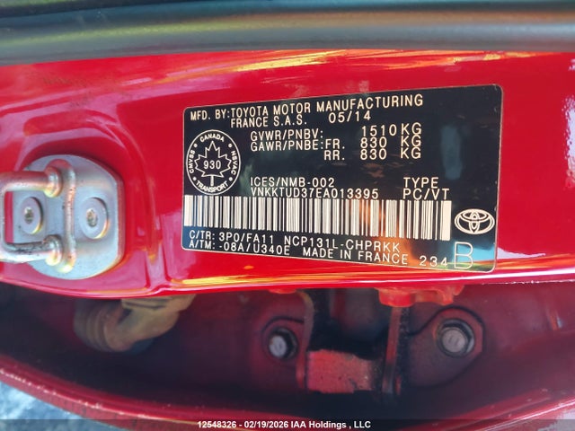 Toyota YARIS LE 2014 VNKKTUD37EA013395 Image 18