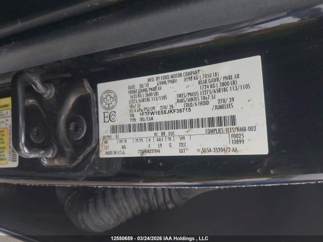 1FTFW1E5XJKF38715 Ford F-150