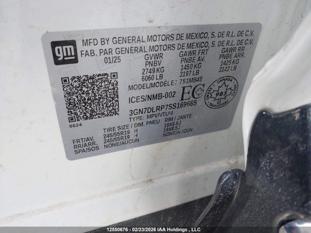 Chevrolet Equinox Ev 2025 3GN7DLRP7SS169665 Image 9