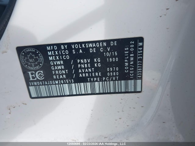 3VWD67AJXGM261513 Volkswagen Jetta