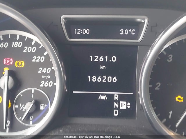 12550738 :رقم المزاد ، 4JGDA2EB0CA055305 vin ، 2012 Mercedes-benz Ml 350 Bluetec 4matic مزاد بيع