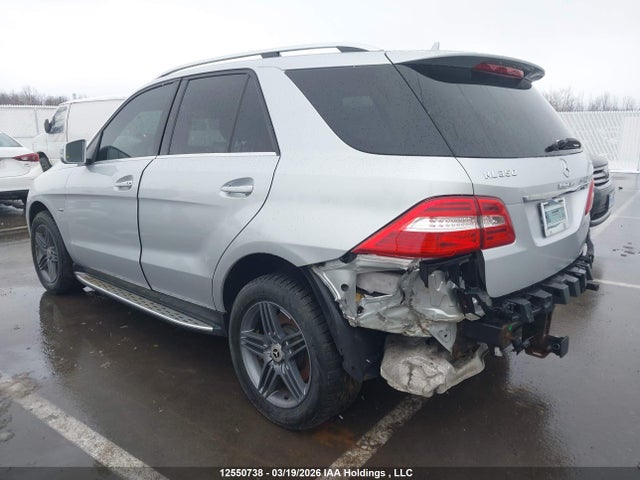 12550738 :رقم المزاد ، 4JGDA2EB0CA055305 vin ، 2012 Mercedes-benz Ml 350 Bluetec 4matic مزاد بيع