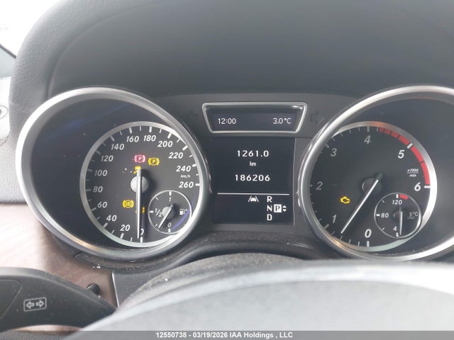 12550738 :رقم المزاد ، 4JGDA2EB0CA055305 vin ، 2012 Mercedes-benz Ml 350 Bluetec 4matic مزاد بيع