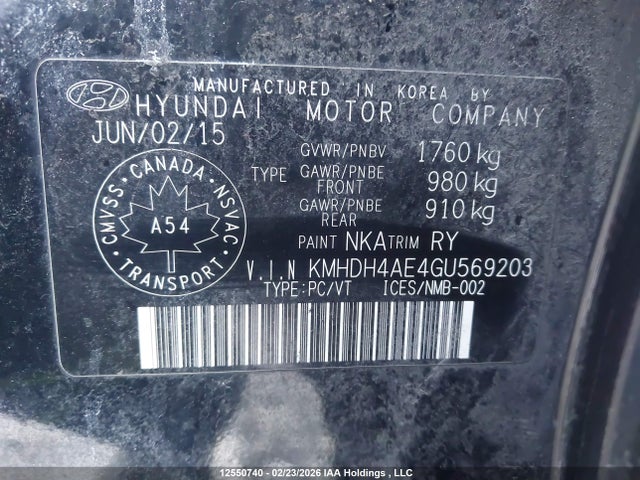 KMHDH4AE4GU569203 Hyundai Elantra Sport Appearance