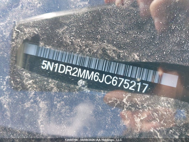 5N1DR2MM6JC675217 Nissan Pathfinder Midnight Edition/platinum/s/sl Premium/sv Tech