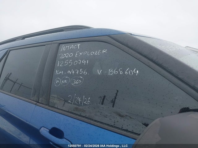 12550791 :رقم المزاد ، 1FMSK8DH2LGB68604 vin ، 2020 Ford Explorer Xlt مزاد بيع