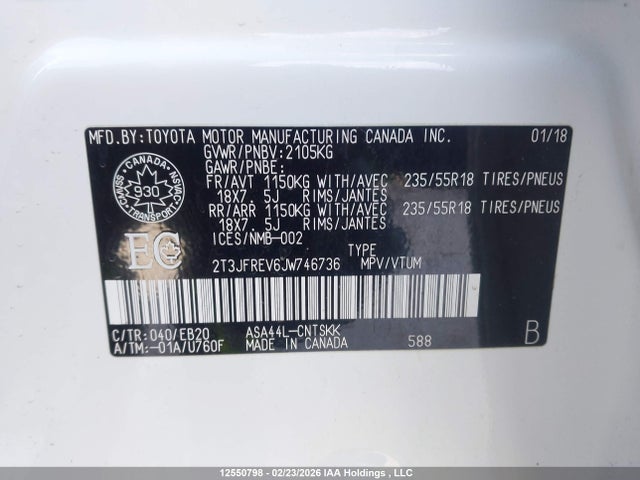 Toyota RAV4 SE 2018 2T3JFREV6JW746736 Image 9