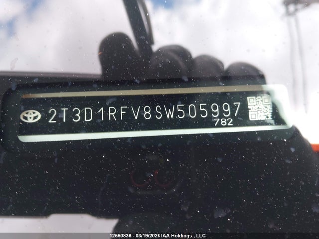12550836 :رقم المزاد ، 2T3D1RFV8SW505997 vin ، 2025 Toyota Rav4 Limited مزاد بيع