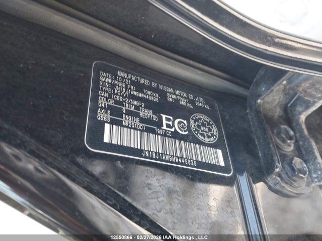 JN1BJ1AW9MW445826 Nissan Qashqai S