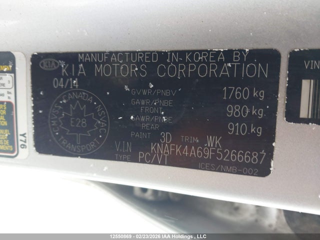 Продажа на аукционе авто 2015 Kia Forte 1.8l Lx/1.8l Lx+/lx+ Winter Edition, vin: KNAFK4A69F5266687, номер лота: 12550869