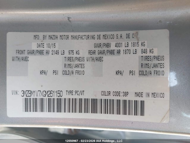 Mazda MAZDA3 2016 3MZBM1V7XGM261150 Image 18