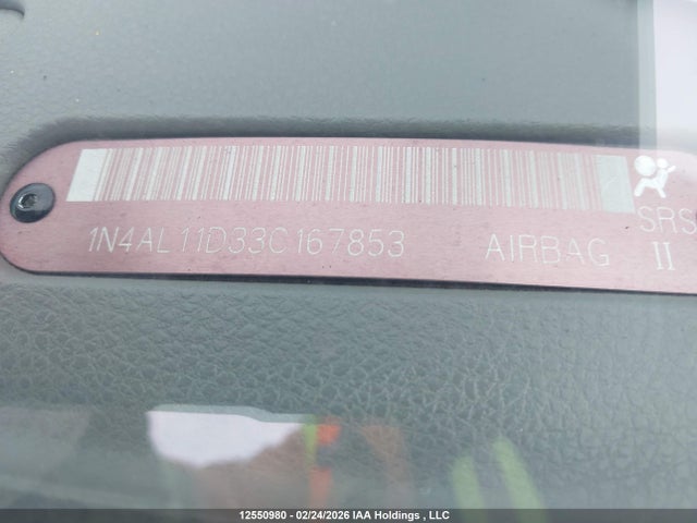 Aukcja sprzedaży 2003 Nissan Altima S/sl, vin: 1N4AL11D33C167853, numer aukcji: 12550980