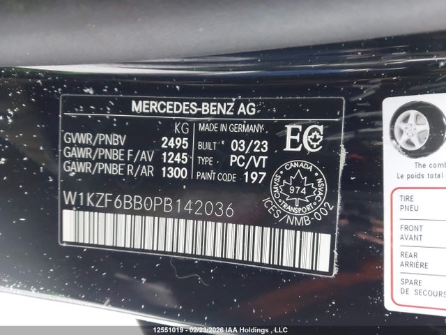 W1KZF6BB0PB142036 Mercedes-Benz Amg E 53 4matic