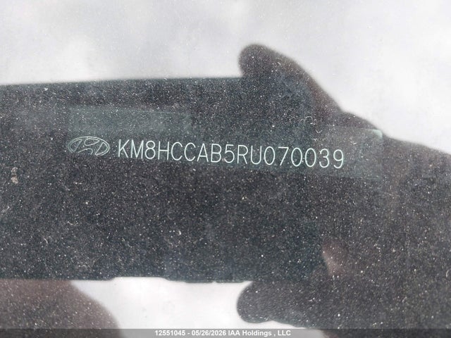 12551045 :رقم المزاد ، KM8HCCAB5RU070039 vin ، 2024 Hyundai Kona Sel مزاد بيع