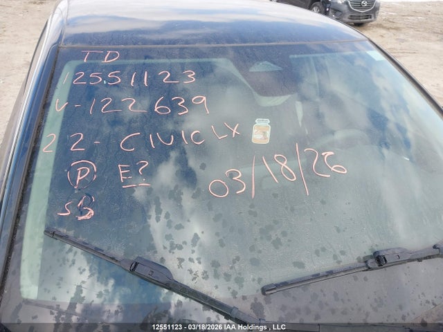 2HGFE2F26NH122639 Honda Civic Lx