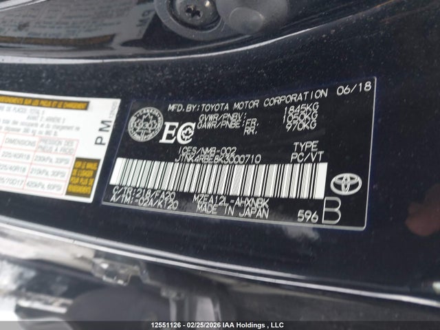 JTNK4RBE8K3000710 Toyota Corolla