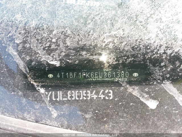 4T1BF1FK6EU361380 Toyota Camry L/se/le/xle