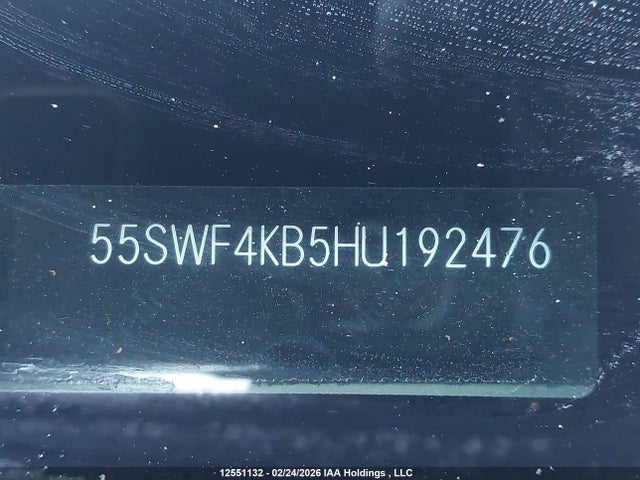 55SWF4KB5HU192476 Mercedes-Benz C 300 4matic