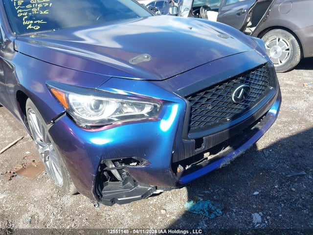 12551148 :رقم المزاد ، JN1EV7AR7JM611671 vin ، 2018 Infiniti Q50 مزاد بيع