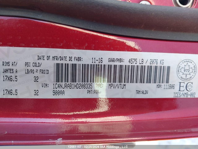 Jeep Patriot 2017 1C4NJRAB1HD208335 Image 9