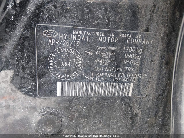 KMHD84LF3LU920425 Hyundai Elantra Sel/value/limited