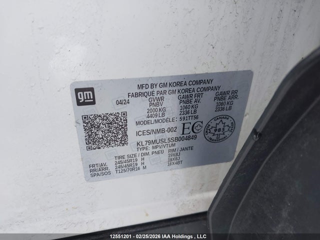 KL79MUSL5SB004849 Chevrolet Trailblazer Rs Awd