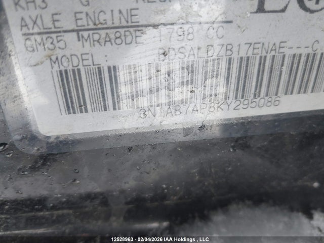 3N1AB7AP8KY295086 Nissan Sentra 1.8 S/1.8 Sv