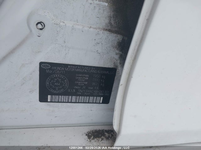 Продажа на аукционе авто 2011 Hyundai Sonata Gls, vin: 5NPEB4AC4BH261301, номер лота: 12551266